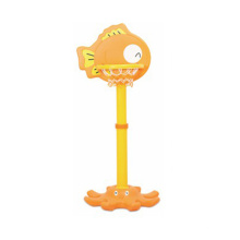Children Safety Adjustable Mini Basketball Hoop, Fish Shape Cartoon Kids Basketball Hoop